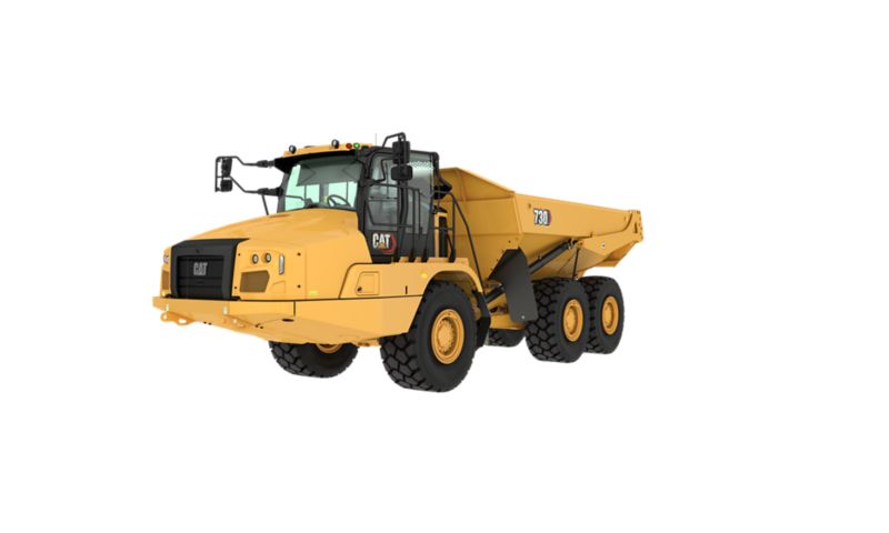 Dumper machine on a white background