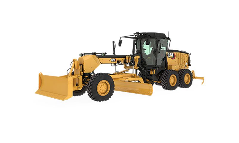 Grader machine on a white background