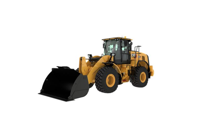 Loader machine on a white background